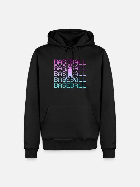 Baseball - Men’s Premium Organic Hoodie - black