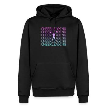 cheerleading - Männer Premium Bio Hoodie - Schwarz - Vorne - Nico (187cm)