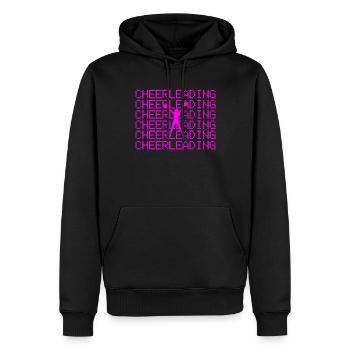 cheerleading - Männer Premium Bio Hoodie - Schwarz - Vorne - Nico (187cm)