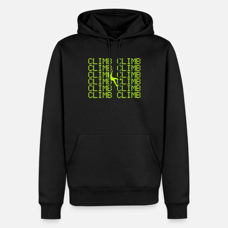 Klettern - Männer Premium Bio Hoodie - Schwarz
