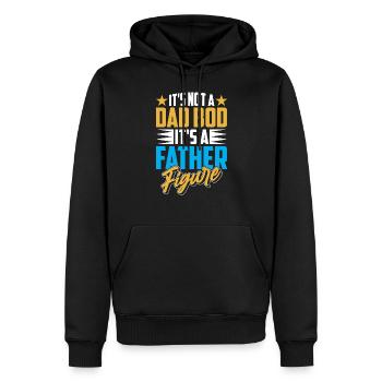 Es Ist Kein Dad Bod Es Ist Eine Vaterfigur Papa - Männer Premium Bio Hoodie - Schwarz - Vorne - Nico (187cm)
