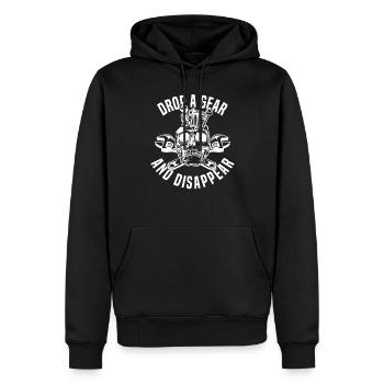 Pilote de course Racing Car Tuning Racing Motorsport - Sweat à capuche Premium bio Homme - noir - Devant - Nico (187cm)