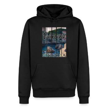 Dubrovnik Croatia - Männer Premium Bio Hoodie - Schwarz - Vorne - Nico (187cm)