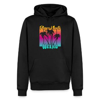 Playa Norte Mexico - Männer Premium Bio Hoodie - Schwarz - Vorne - Nico (187cm)