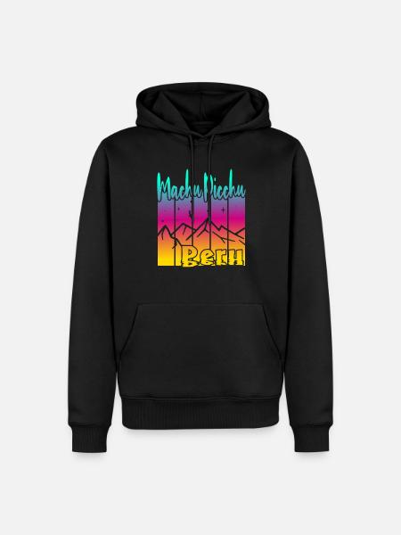 Machu Picchu Pérou - Sweat à capuche Premium bio Homme - noir