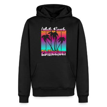 Vintage White Beach Philippines - Sweat à capuche Premium bio Homme - noir - Devant - Nico (187cm)