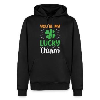 Du Bist Mein Glücksbringer Ire Irisch Irland - Männer Premium Bio Hoodie - Schwarz - Vorne - Nico (187cm)