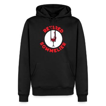 Sommelier Wine Drinking Tasting - Männer Premium Bio Hoodie - Schwarz - Vorne - Nico (187cm)
