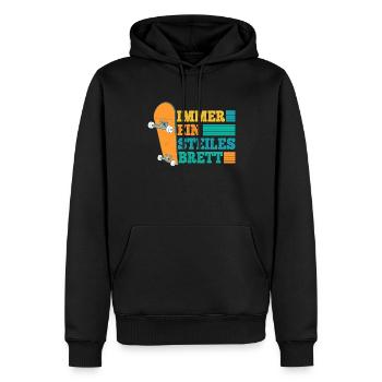 Skateboarding Immer Ein Steiles Brett Skateboard - Männer Premium Bio Hoodie - Schwarz - Vorne - Nico (187cm)