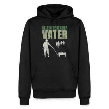 Alleinziehender Vater Vatertag Vatertagsgeschenk - Männer Premium Bio Hoodie - Schwarz - Vorne - Nico (187cm)