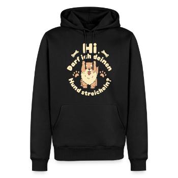 Hundeliebhaber Hundefan Hund Hunde Hundesport - Männer Premium Bio Hoodie - Schwarz - Vorne - Nico (187cm)