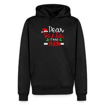 Lieber Weihnachtsmann, sie waren es Norweger - Männer Premium Bio Hoodie - Schwarz - Vorne - Nico (187cm)