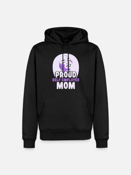 Stolze Selbständige Mutter Selbstständig - Männer Premium Bio Hoodie - Schwarz