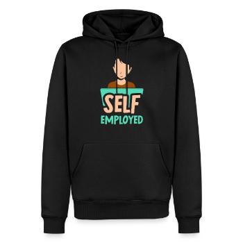 Selbstständig Mama Freelancer Freiberufler - Männer Premium Bio Hoodie - Schwarz - Vorne - Nico (187cm)