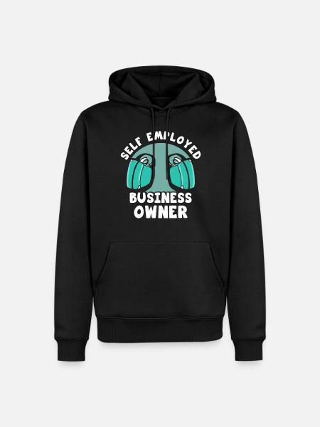 Self-employed business owner Self-employed - Men’s Premium Organic Hoodie - black