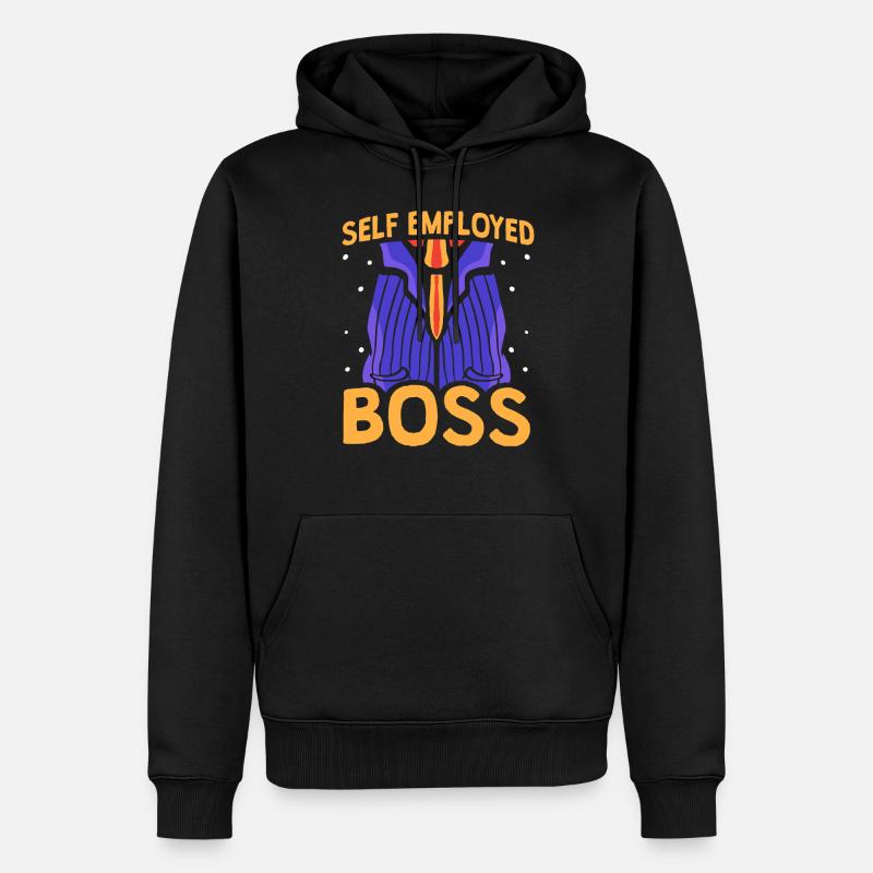 Selbständiger Chef Freelancer Selbstständig - Männer Premium Bio Hoodie - Schwarz
