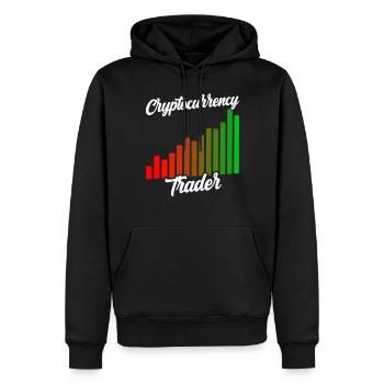 Kryptowährungs Händler Krypto Crypto Trader - Männer Premium Bio Hoodie - Schwarz - Vorne - Nico (187cm)