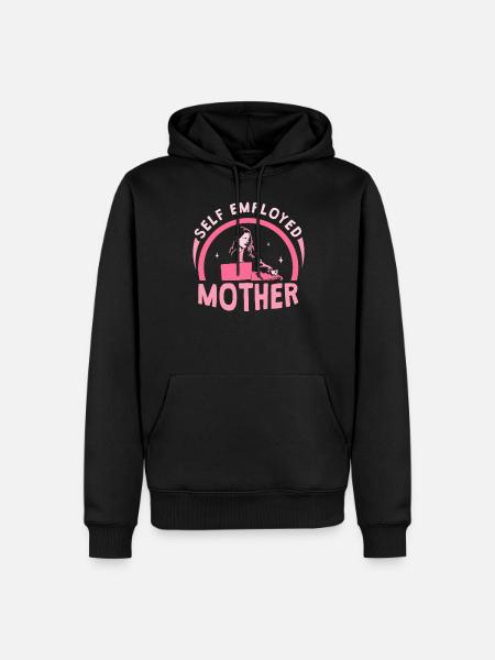 Self-employed mother Self-employed freelancer - Men’s Premium Organic Hoodie - black