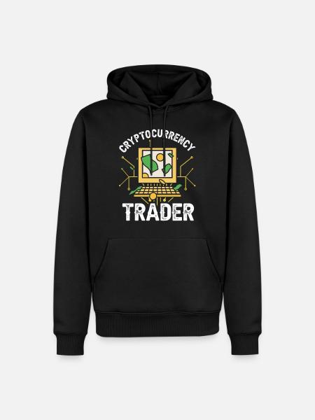 Cryptocurrency Trader Crypto Trader Crypto - Men’s Premium Organic Hoodie - black