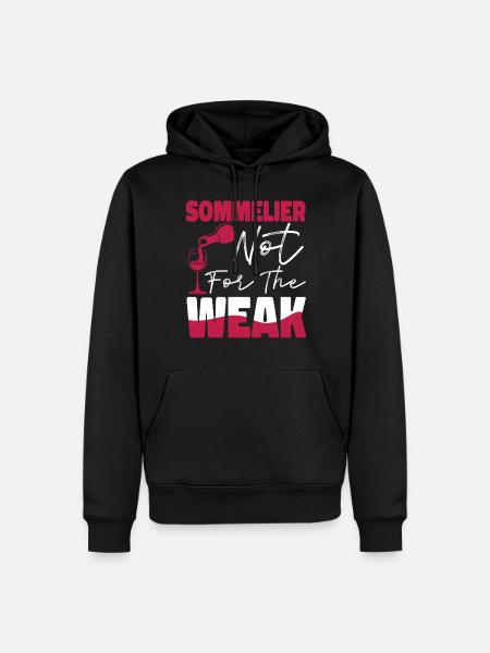 Sommelier Wine Drinking Tasting - Men’s Premium Organic Hoodie - black