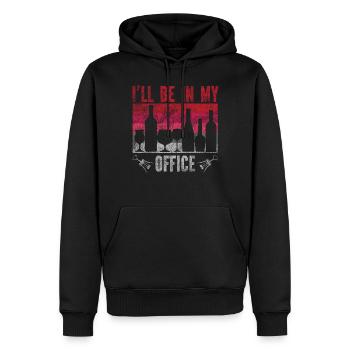 Sommelier Wine Drinking Tasting - Männer Premium Bio Hoodie - Schwarz - Vorne - Nico (187cm)