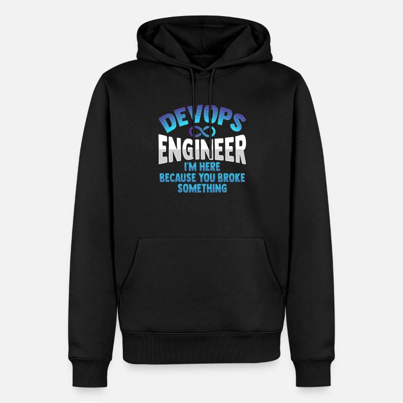 Sys-Admin Developer Devops Engineer - Men’s Premium Organic Hoodie - black
