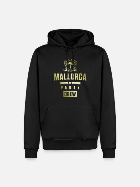 Mallorca Party Crew - Männer Premium Bio Hoodie - Schwarz