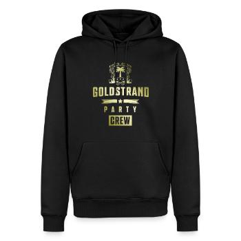 Équipe de fête Golden Sands - Sweat à capuche Premium bio Homme - noir - Devant - Nico (187cm)