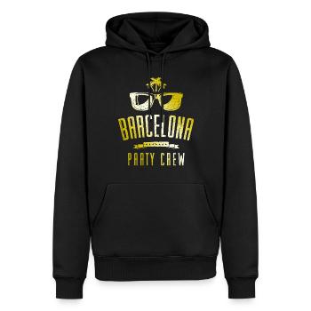 Barcelona Party Crew - Sweat à capuche Premium bio Homme - noir - Devant - Nico (187cm)