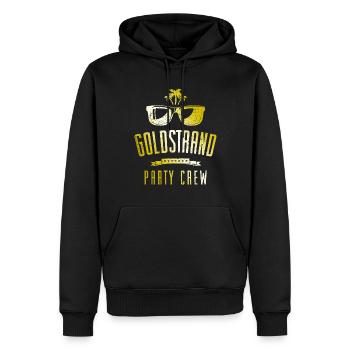 Équipe de fête Golden Sands - Sweat à capuche Premium bio Homme - noir - Devant - Nico (187cm)