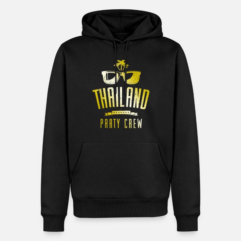 Thaïlande Party Crew - Sweat à capuche Premium bio Homme - noir