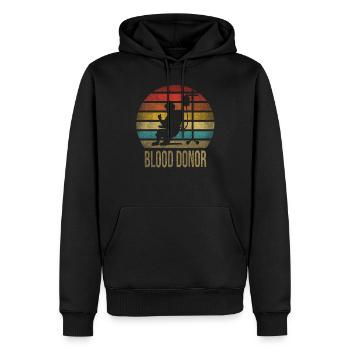 Blood Donor Give Blood Donate Blood Today Proud - Männer Premium Bio Hoodie - Schwarz - Vorne - Nico (187cm)