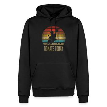 Blood Donor Give Blood Donate Blood Today Proud - Männer Premium Bio Hoodie - Schwarz - Vorne - Nico (187cm)