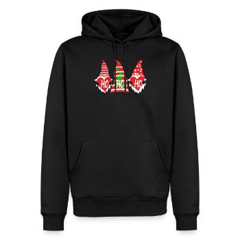Ho Ho Ho Ugly Noël - Sweat à capuche Premium bio Homme - noir - Devant - Nico (187cm)