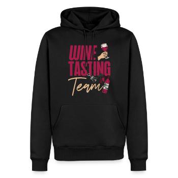 Sommelier Wine Drinking Tasting - Männer Premium Bio Hoodie - Schwarz - Vorne - Nico (187cm)