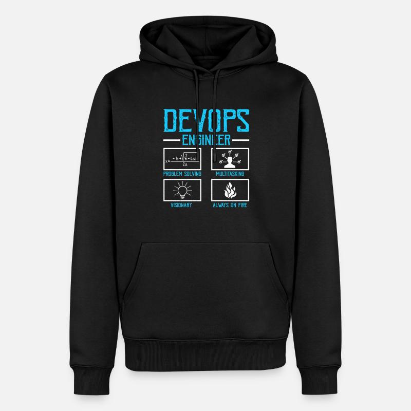 Devops Sys-Admin Developer - Men’s Premium Organic Hoodie - black