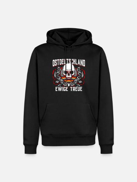 Ostdeutschland Geschenk Osten Ossi DDR Ostalgie - Männer Premium Bio Hoodie - Schwarz