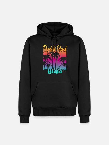 Tokashiki Island Osaka - Men’s Premium Organic Hoodie - black