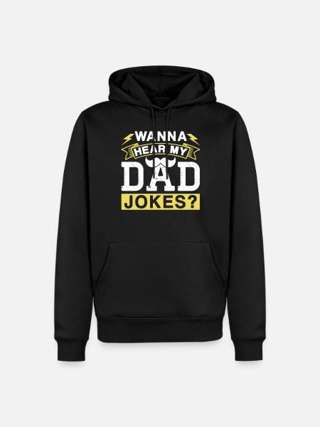Dad Joke Papa Witz Vater Jokes - Herre Premium økologisk hoodie - sort