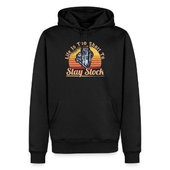 Muscel Car V8 Turbocharger Tuning Rennwagen - Männer Premium Bio Hoodie - Schwarz - Vorne - Nico (187cm)