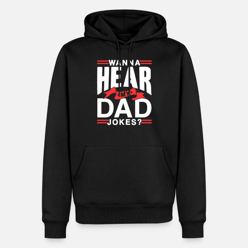 Papa Blague Papa Blagues Père - Sweat à capuche Premium bio Homme - noir