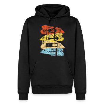 Sommelier Wine Drinking Tasting - Männer Premium Bio Hoodie - Schwarz - Vorne - Nico (187cm)