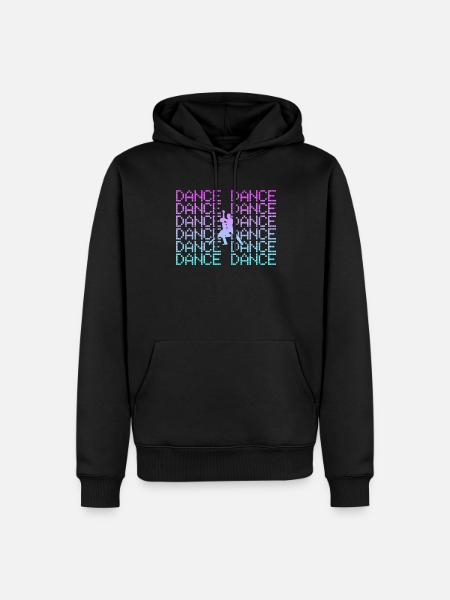 danser - Sweat à capuche Premium bio Homme - noir