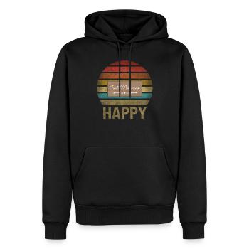Juste marié Amour Famille Mari Femme - Sweat à capuche Premium bio Homme - noir - Devant - Nico (187cm)