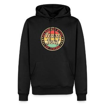 Franz-Josef Der Mann Der Mythos Die Legende - Männer Premium Bio Hoodie - Schwarz - Vorne - Nico (187cm)