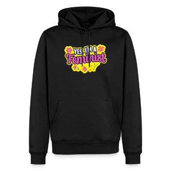 Ja Ich Bin Ein Feminist Feminismus Feministisch - Männer Premium Bio Hoodie - Schwarz - Vorne - Nico (187cm)
