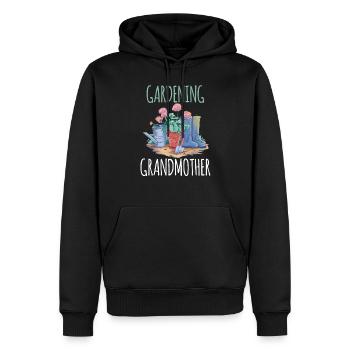 Gartenarbeit Großmutter Gärtnerin Oma Garten - Männer Premium Bio Hoodie - Schwarz - Vorne - Nico (187cm)