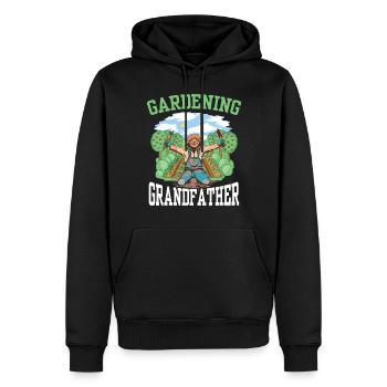 Jardinage Grand-père Jardinier Grand-père Jardin - Sweat à capuche Premium bio Homme - noir - Devant - Nico (187cm)