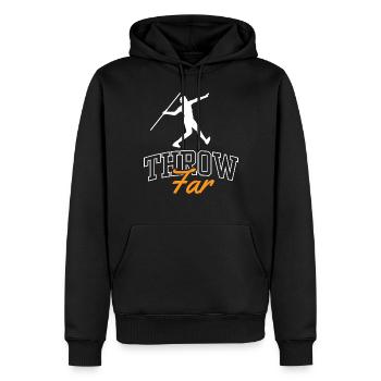 Werf Weit Speerwurf Speerwerfer Speerwerfen - Männer Premium Bio Hoodie - Schwarz - Vorne - Nico (187cm)