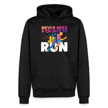 Running Runner Half Marathon - Men’s Premium Organic Hoodie - black - Front - Nico (187cm)